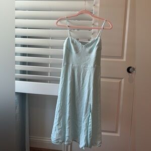 Turquoise midi dress